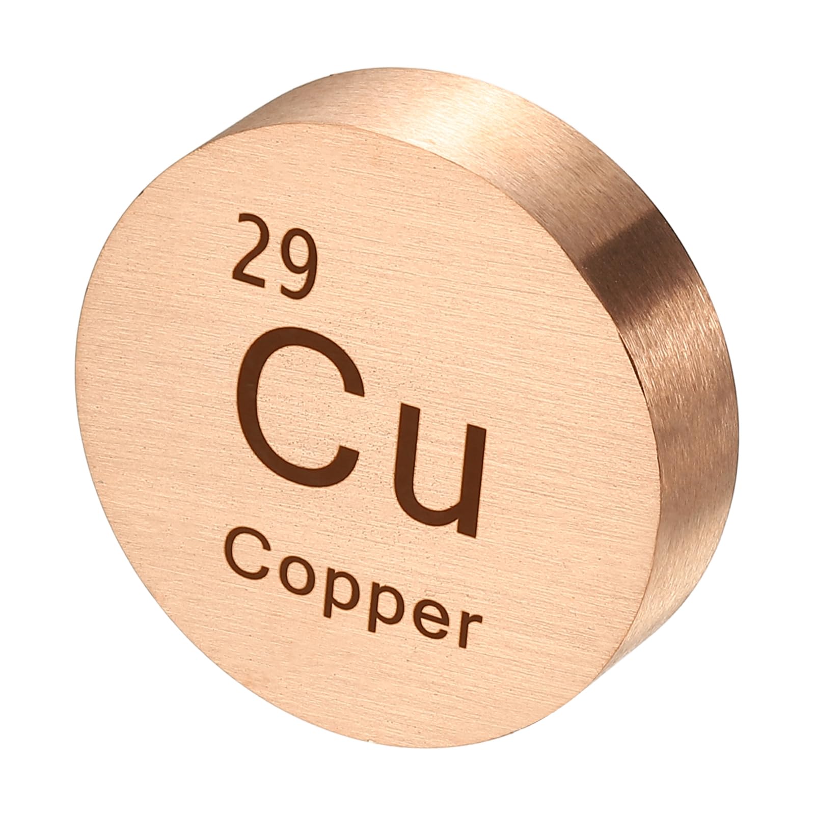 Pisapapeles de Cobre Bloque Redondo 1 Libra Metal Pesado para Escritorio