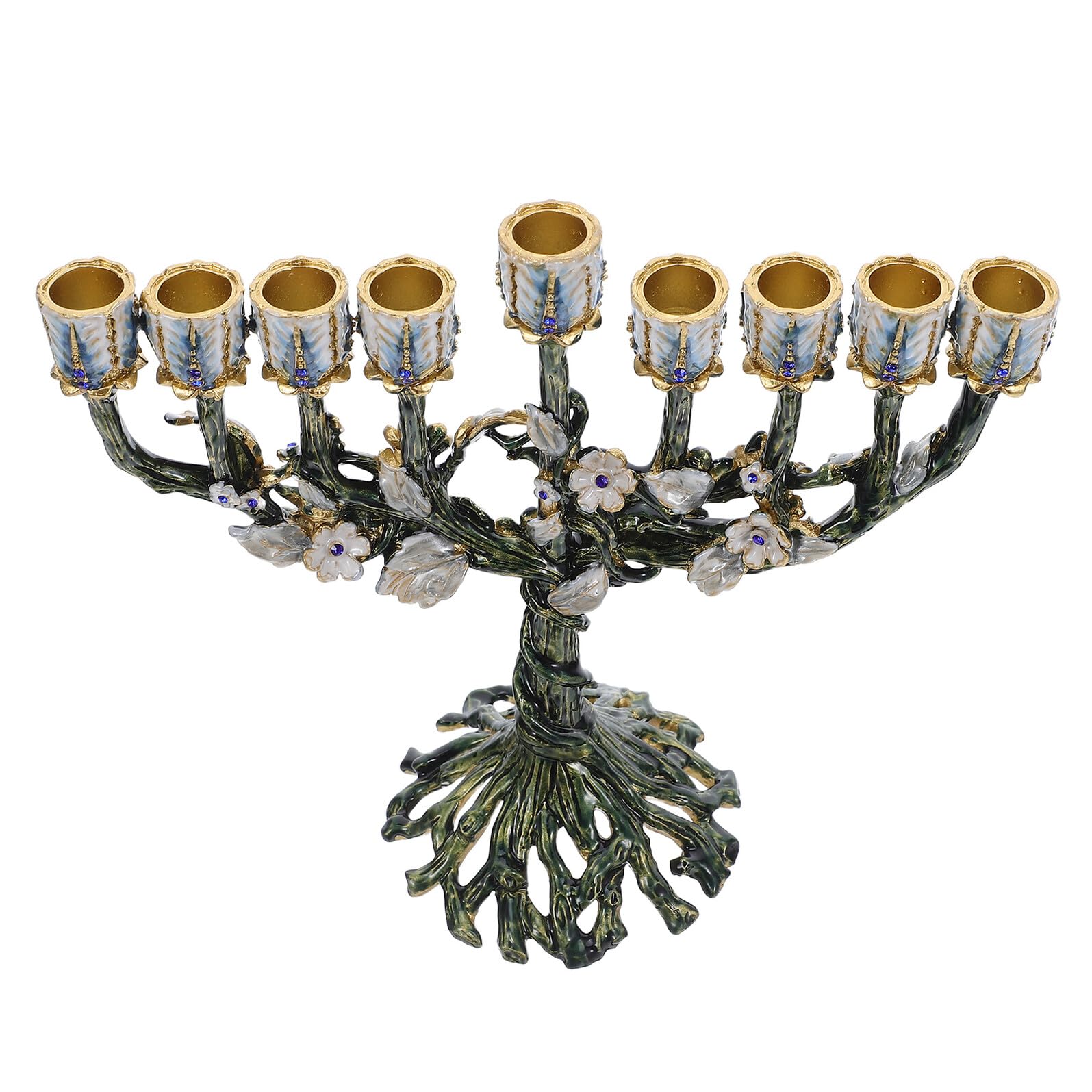 Chandelier Hanouka Neuf Branches, le cadeau idéal pour décoration de fête et tradition