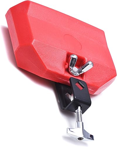 Miniatura 2 de Bloque de atasco, Bloque de percusión musical de plástico, Instrumento de tambor latino, rojo