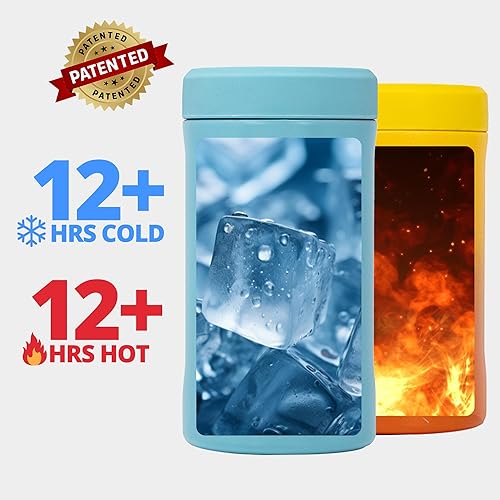 Miniatura 4 de Grill Rescue - Soporte para latas aislado de acero inoxidable sellado al vacío, aislante de botellas de cerveza para bebidas frías, enfriador de