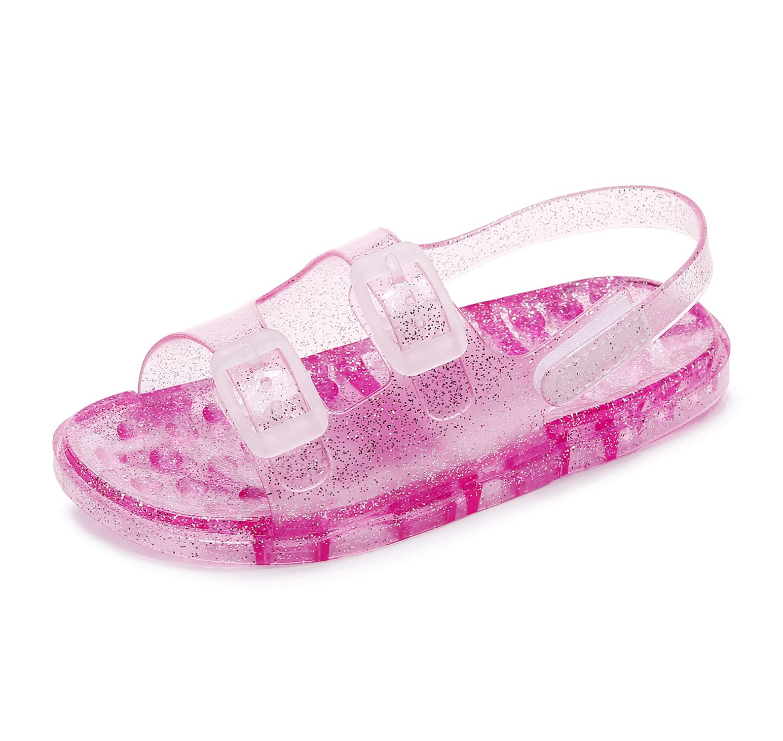 Toddler Girls Jelly Shoes Soft Unisex-Child Boys Jellies Sandals Rubber  Sole Closed Toe Beach Summer Mary Jane Kids Princess Dress Flat