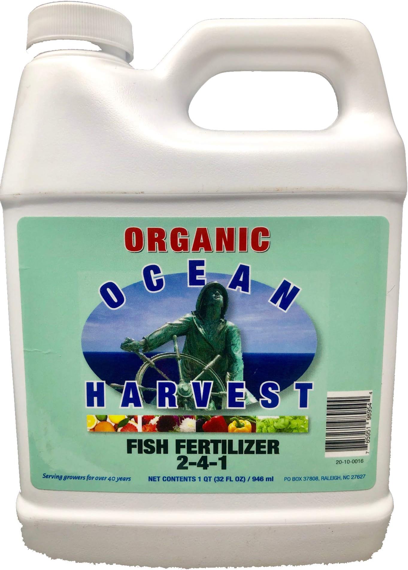 Fish Fertilizer by EZ-GRO | Organic Plant Food Made from Fish Hydrolysate | Organic Fertilizer for Vegetables | 1 QT