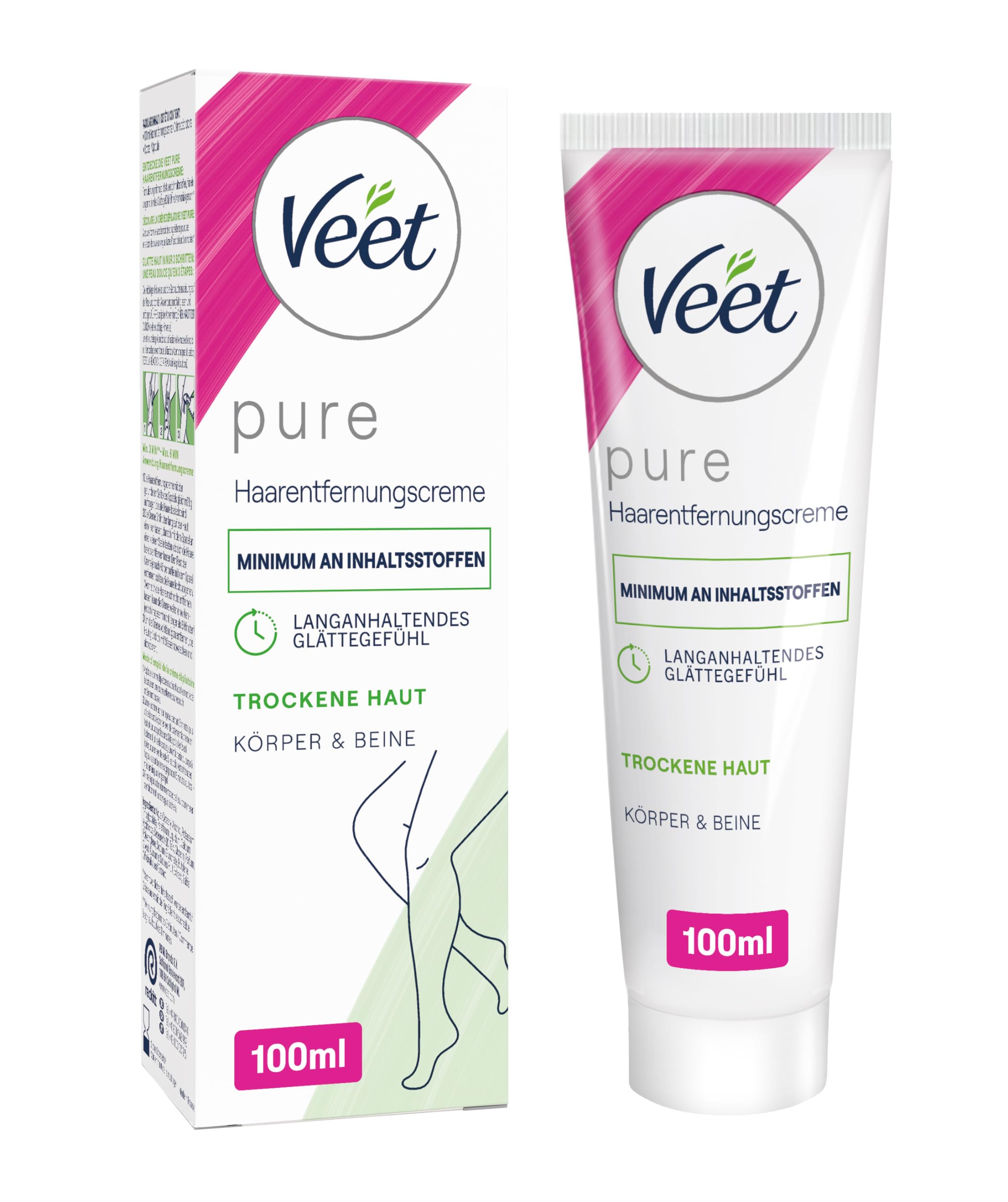 Veet Pure Enthaarungscreme für Körper, Arme und Beine