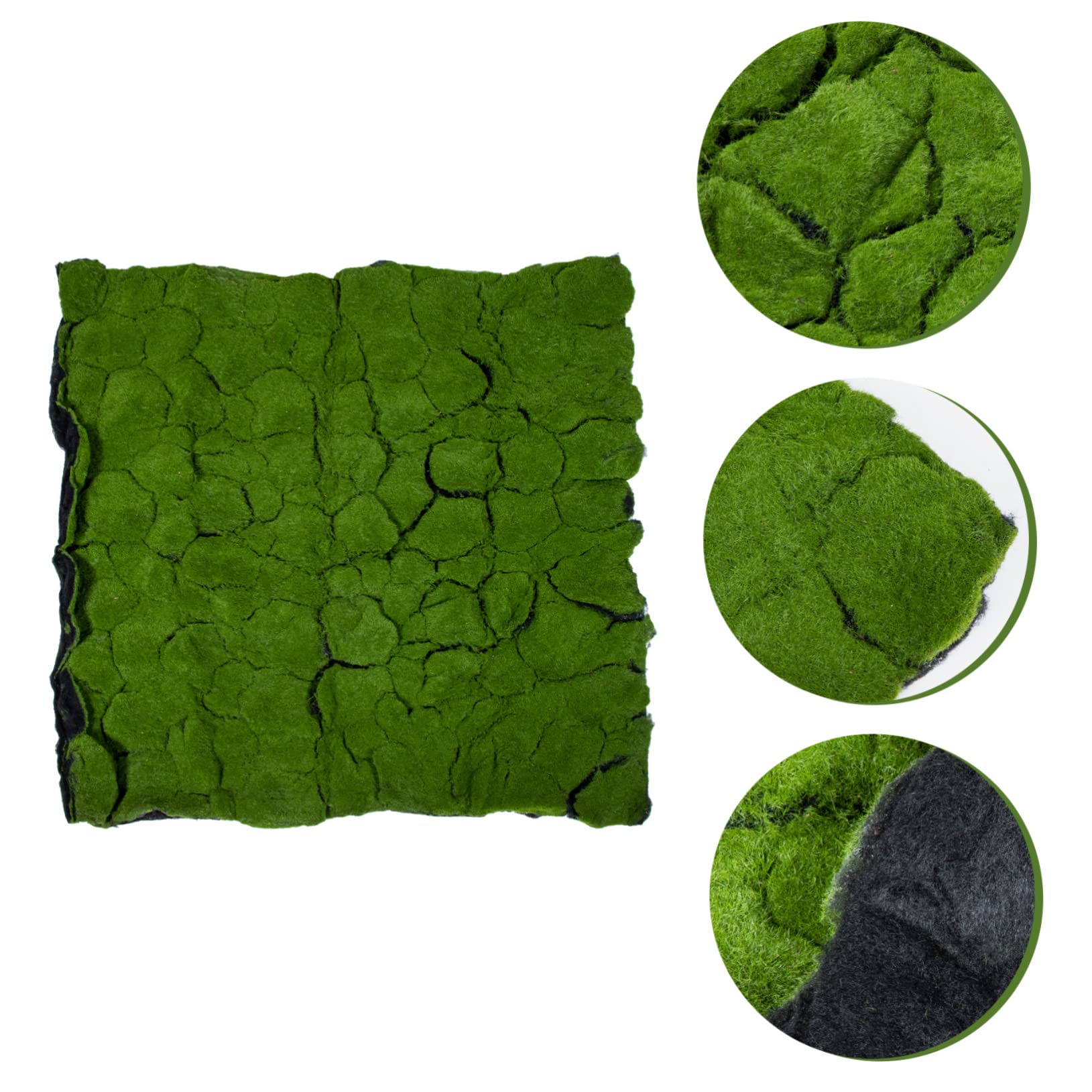 ULTECHNOVO Césped Artificial de Musgo Verde, Alfombra Simulada para Jardín