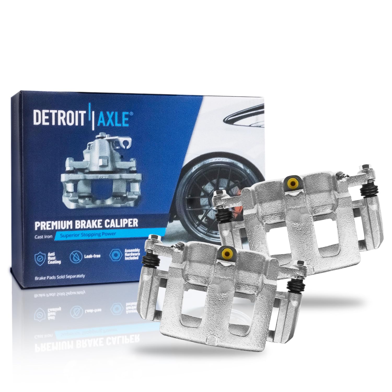 Detroit Axle - Pair Front Brake Calipers for Ford Explorer Taurus Flex