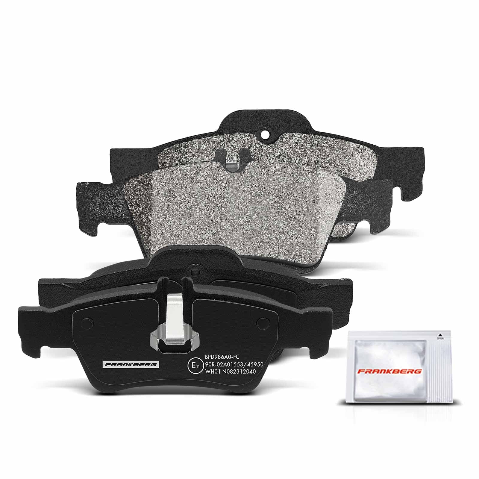 Frankberg Bremsensatz inkl. 2x Bremsscheiben + 4x Bremsbeläge Hinten Kompatibel mit E-Klasse W211 E-Klasse T-Model S211 Replace# A4420442067,A2114230712