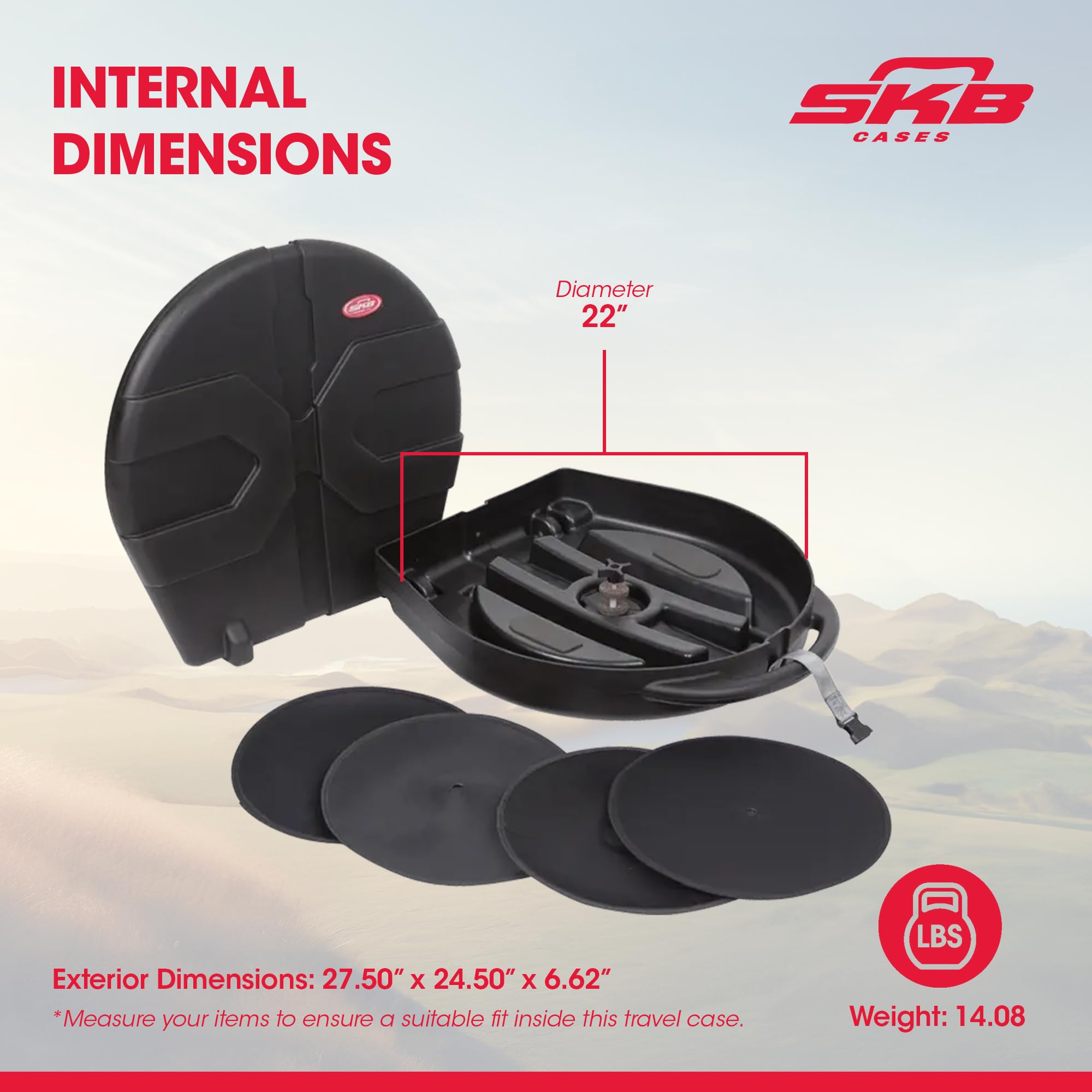 Amazon | SKB シンバル用ハードケース キャスター付き 1SKB