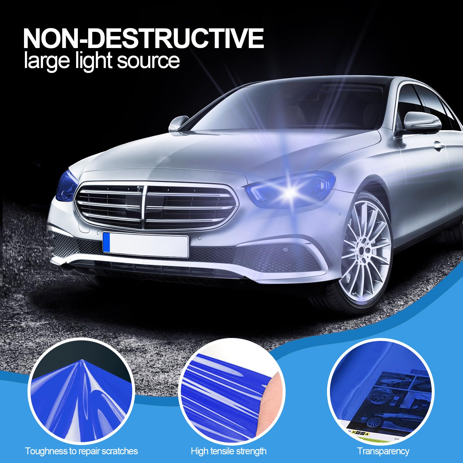 1 Rouleau De Film Pour Phares Film Teinté Pour Feux Arrières De Voiture