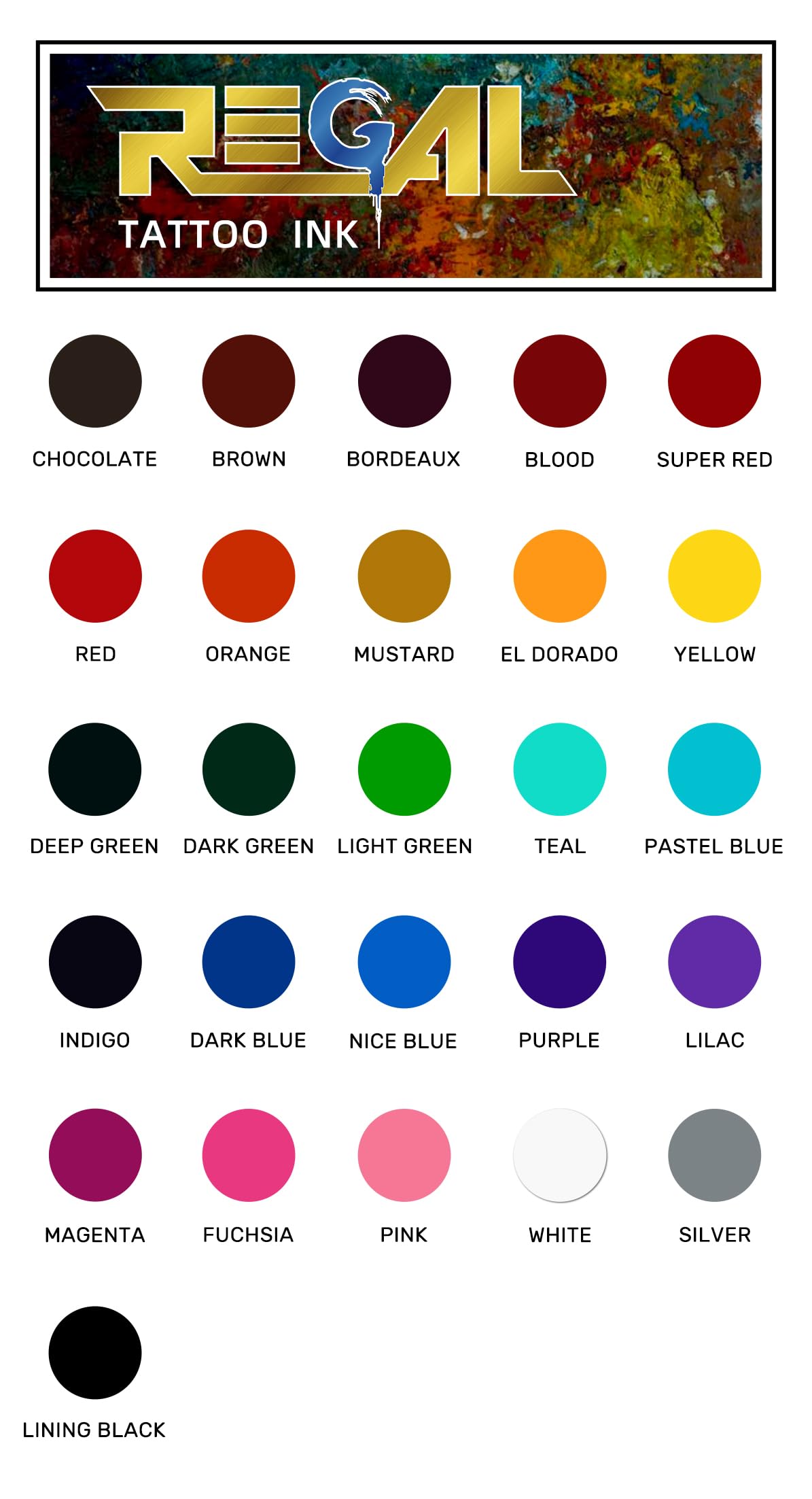 Regal Tattoo Ink (1oz Triple Black)