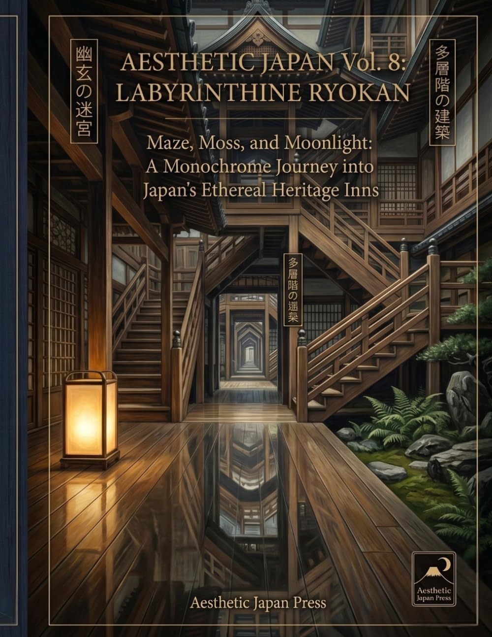 AESTHETIC JAPAN Vol. 8: LABYRINTHINE RYOKAN: Maze, Moss, and Moonlight: A Monochrome Journey into Japan's Ethereal Heritage Inns