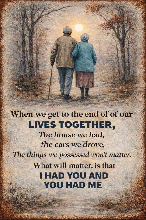 Lives Together Vintage Metal Tin Sign | Novelty Man Cave Decor, Kitchen, Garage, Shed | Rude Retro Father's Day Gift, 30cm x 20 cm, Made in the UK