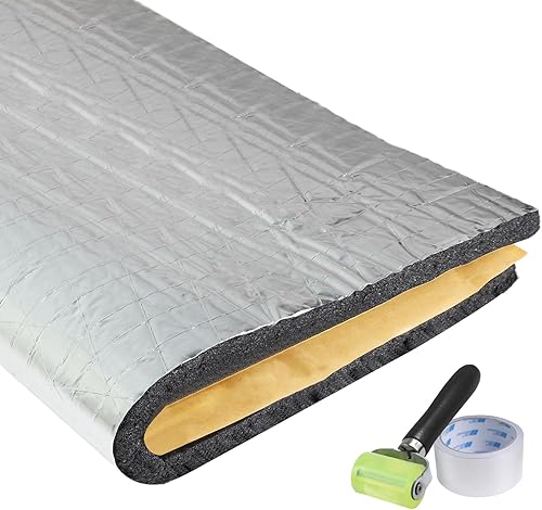Vista 10 de Amortiguador de sonido térmico de 3/8" de aislamiento térmico para automóviles - Bayas del motor del coche, reducción de ruido del firewall.