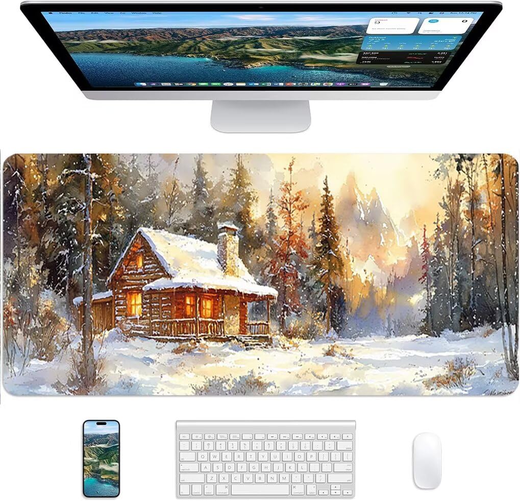 Lpfieonn Inverno Gaming Tappetino Scrivania, 100x50cm PF-3473