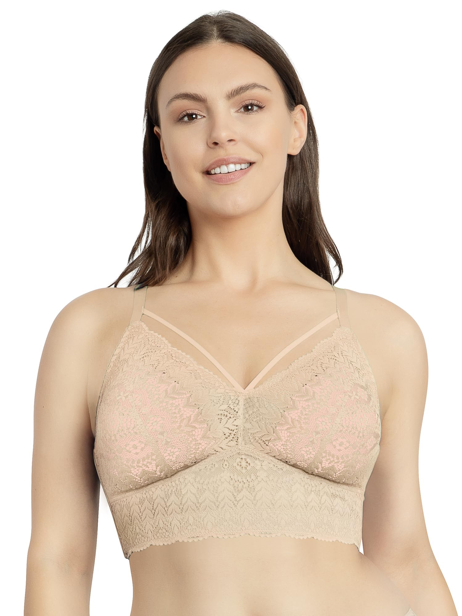 Parfait Women's Cobertura Completa Bra, Bare,