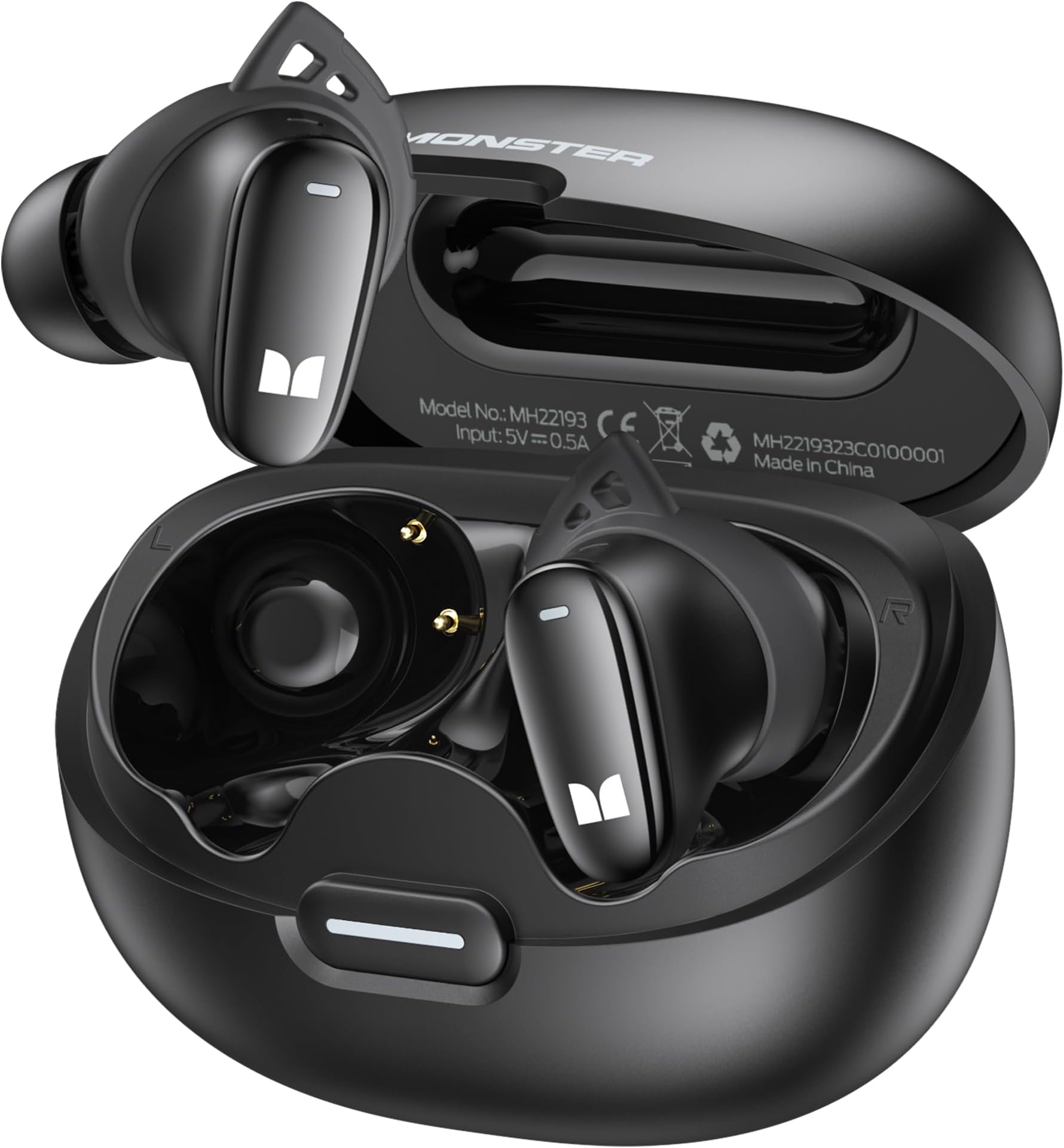 N-Lite 206 Bluetooth Wireless Earbuds in Ear Headphones, Bluetooth 5.4 Ear Buds Built-in Mic, Comfortable Fit, Touch Control, Type-C Fast Charging, IPX6 Waterproof, 25H Playtime, Black