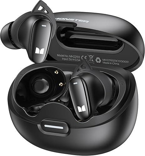 Monster N-Lite 206 Bluetooth Wireless Earbuds in Ear Headphones, Bluetooth 5.4 E