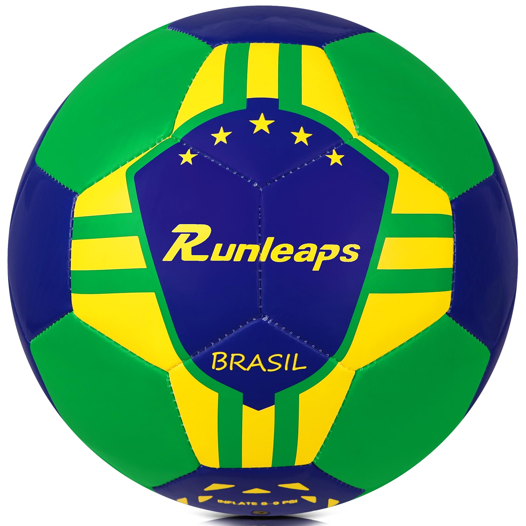 Runleaps Futsal Ball,Futsal Soccer Ball,Great for Indoor or Outdoor,Low Bounce Size 4 for Training,Playing,Games