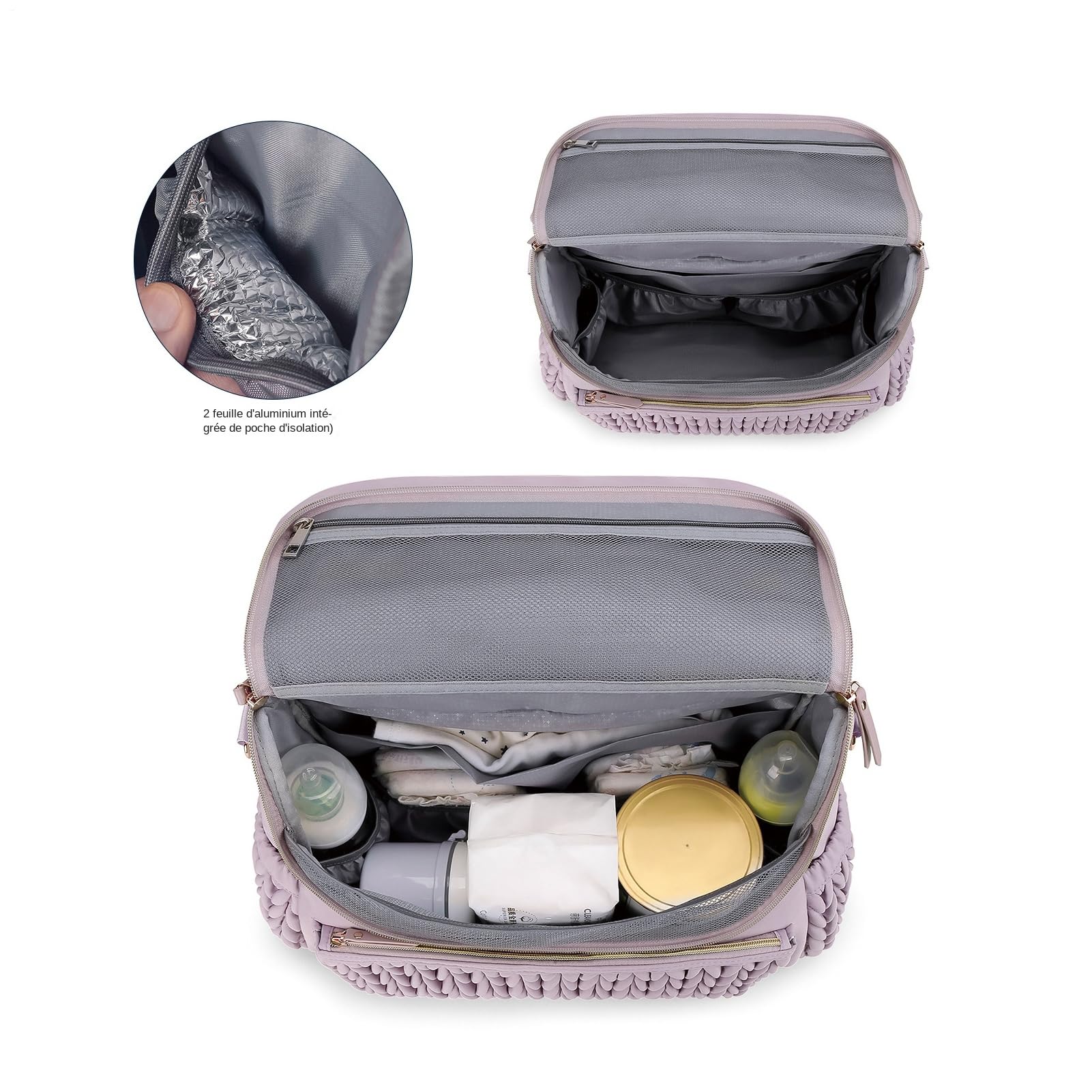 Borsa per pannolini, zaino per pannolini,Borsa per pannolini di grande capacità | Borsa da viaggio di maternità con fasciatoio, borsa per mamma di grande capacità per biberon, giocattoli, zaino per