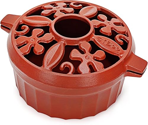 STBoo Vaporizador de estufa de leña humidificador de chimenea de hierro fundido Olla interior para calefacción del hogar Accesorios decorativos