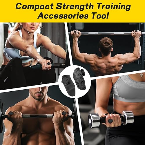 Miniatura 8 de HUAFA Agarres de entrenamiento antideslizantes, almohadillas de levantamiento de pesas, guantes ergonómicos de levantamiento de pesas para hombres y