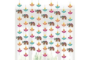 Diwali Bingo: Captivating Doorway Curtains for a Sparkling Diwali Celebration