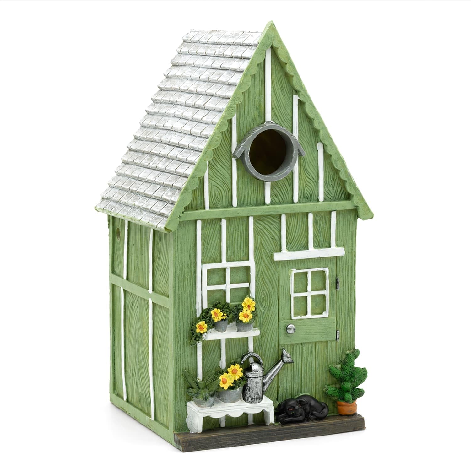 CKB LTD Vogel-Nistkasten aus Holz, hängend, grün, Gartenhaus