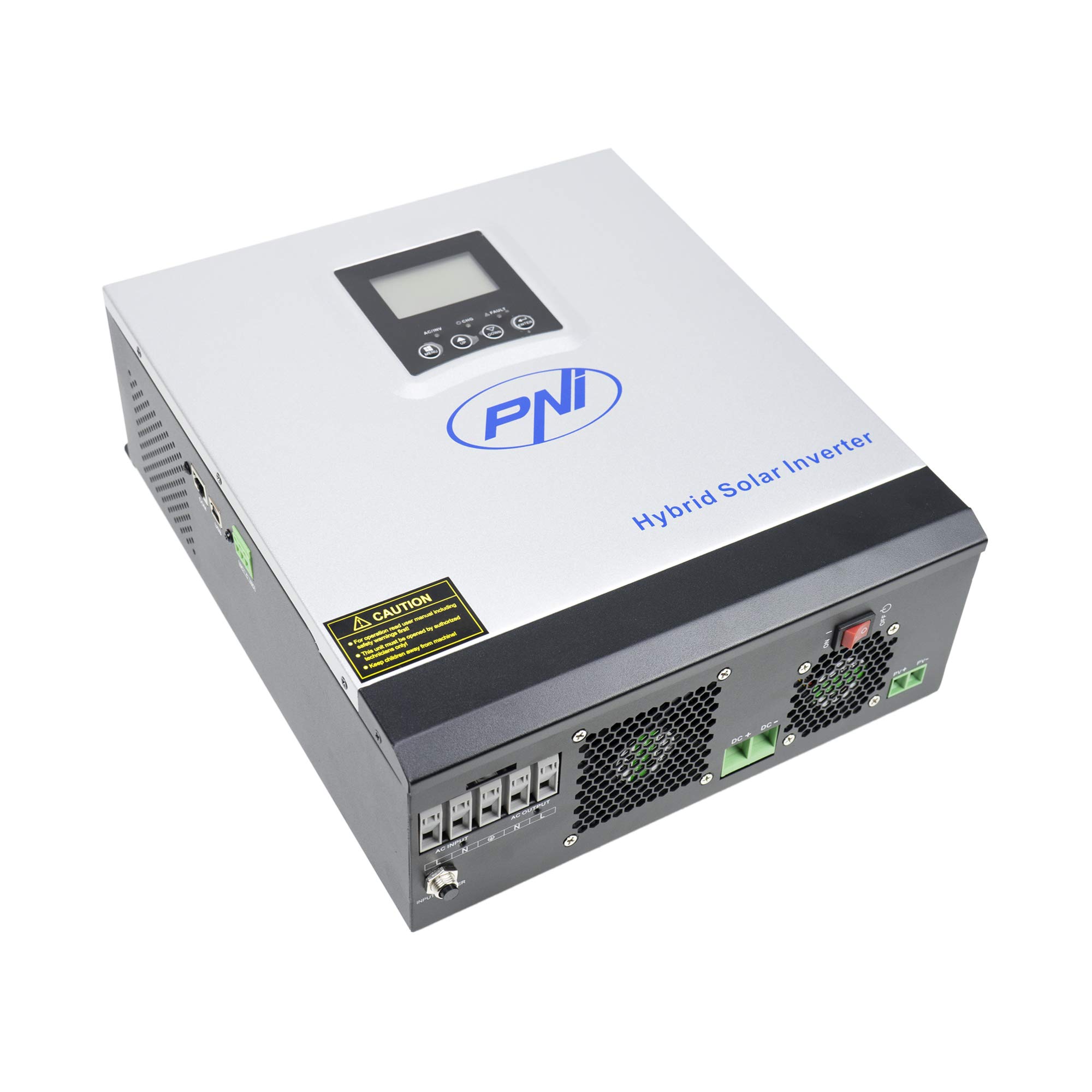 Inverter solare PNI GreenHouse SC1800B 3 KW 24 V 60 A MPPT Off Grid Hybrid Sinus Pure