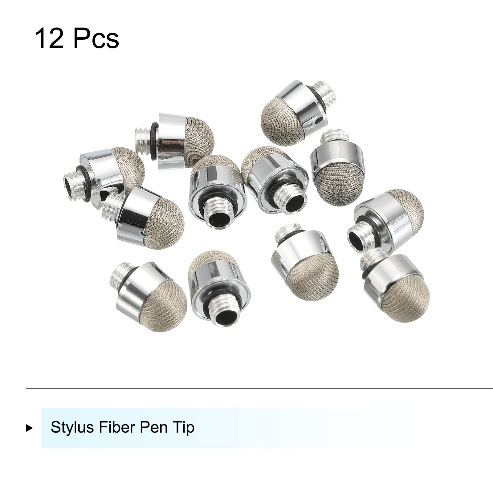sourcing map 15 punte in fibra di ricambio per penne stilo da 5,5 mm
