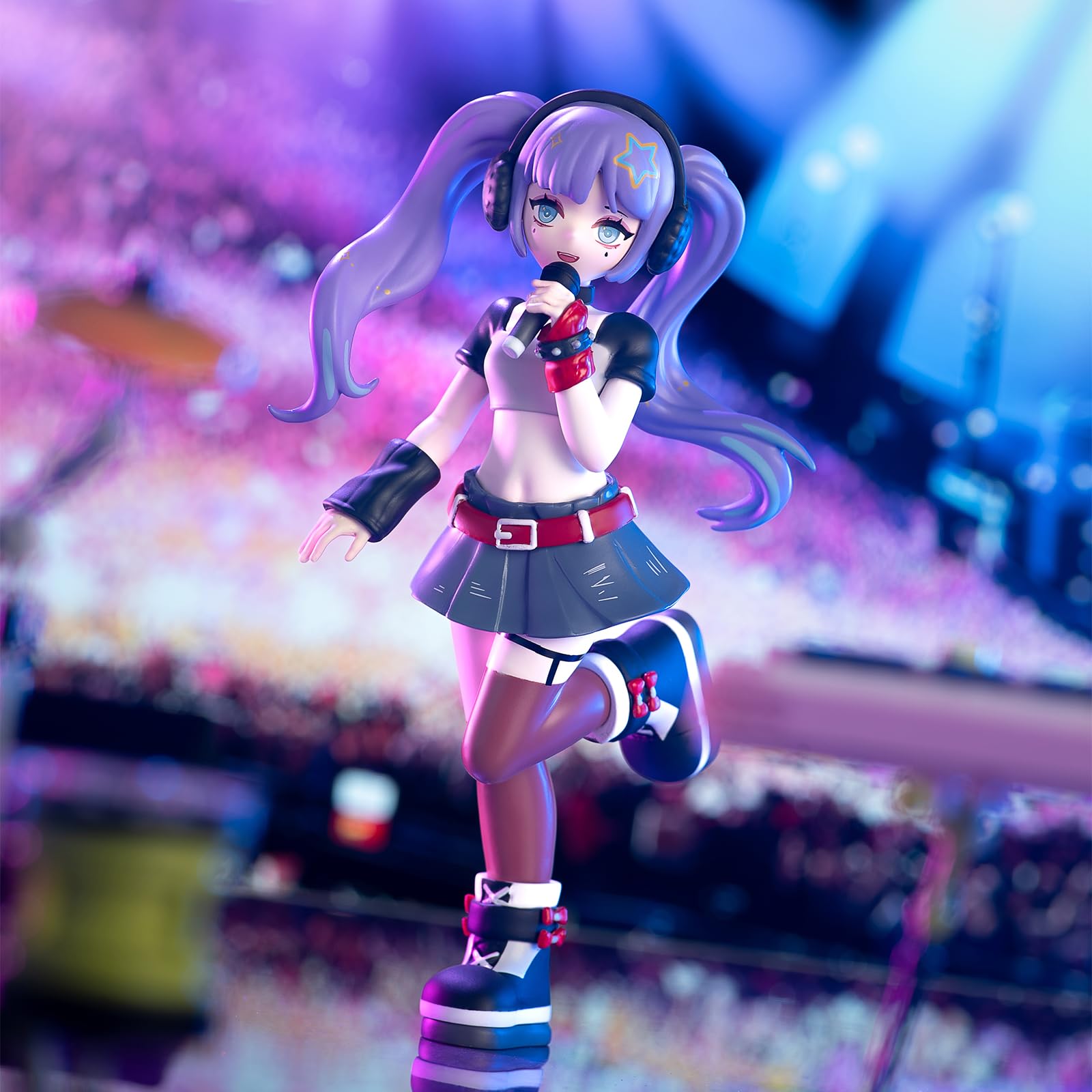 CALEMBOU Anime Blind Box, 6-inch Cute Girl Group Singing Stage Series Blind Box Figure, Collectable PVC Figure for Birthday Gifts (): Haee Girls Singing Stage 1pc