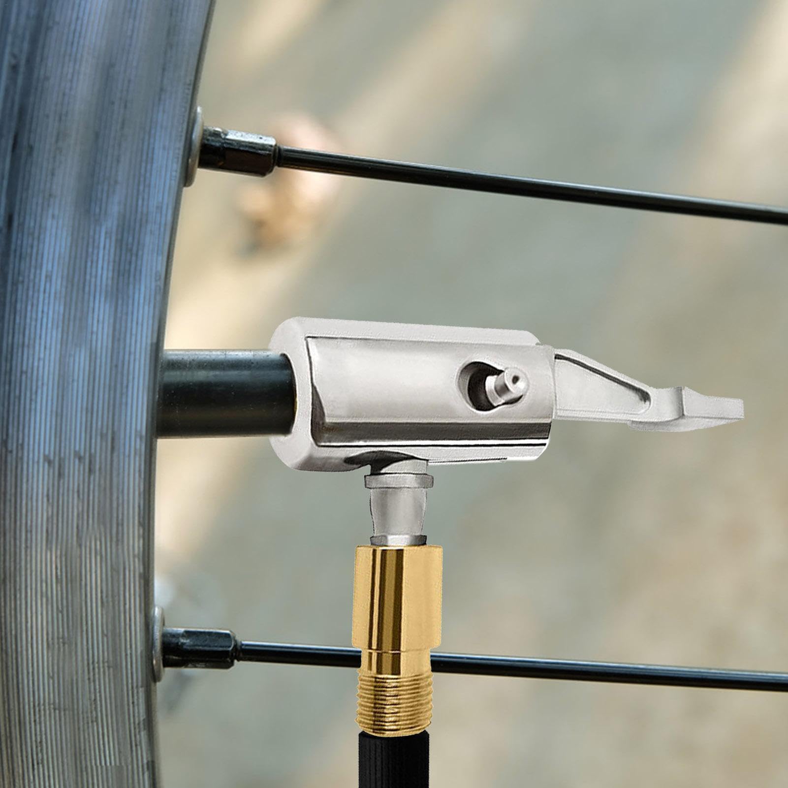 Adaptador De Válvula Para Bomba De Aire - 2 Piezas, Aleación De Zinc, Para Coche, Moto Y Bicicleta