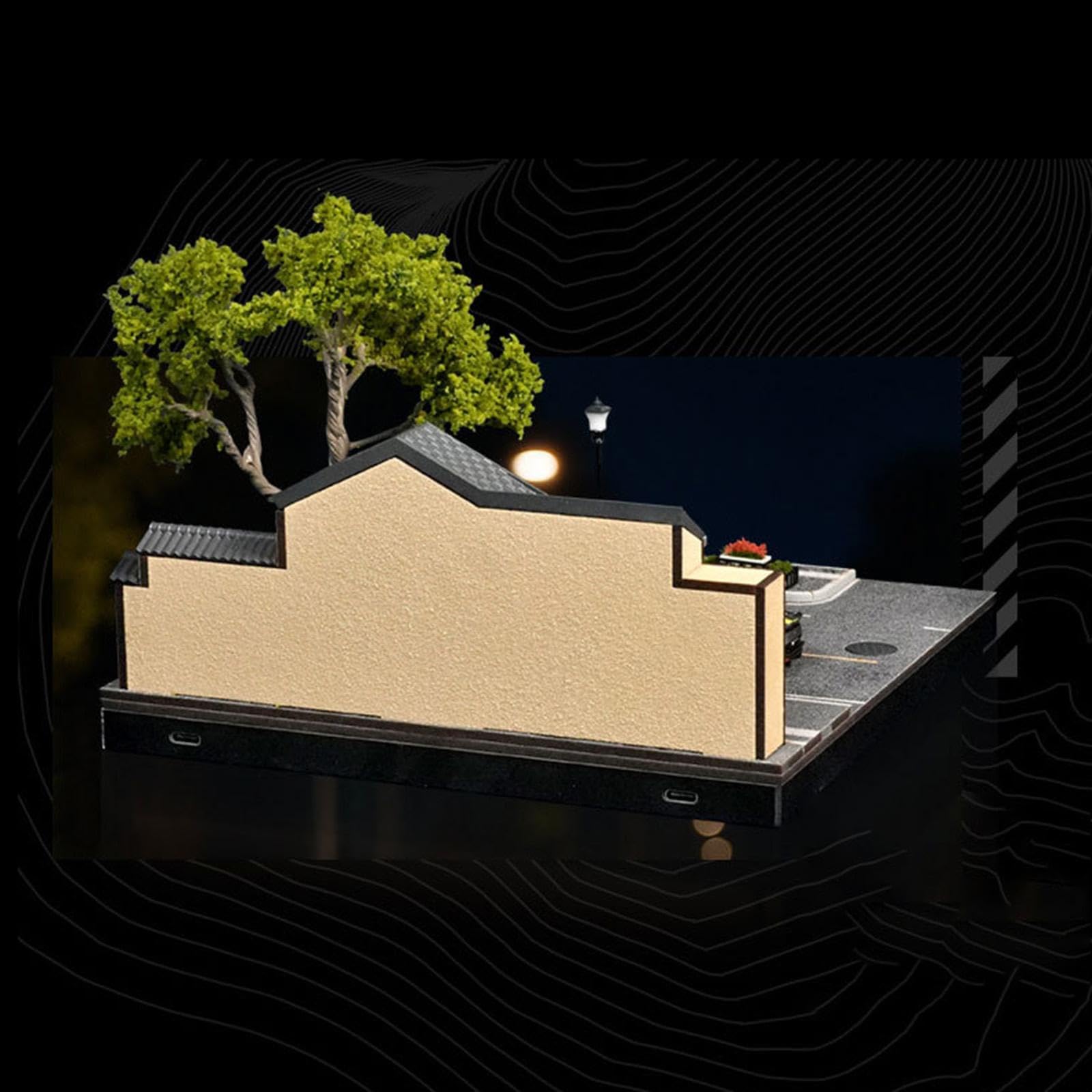 Vitrine für Modellautos Im Maßstab 1:64, Stadtkulissen Organizer, Diorama Display, Dekorationsobjekte, Aufbewahrungsbox für Modellautos