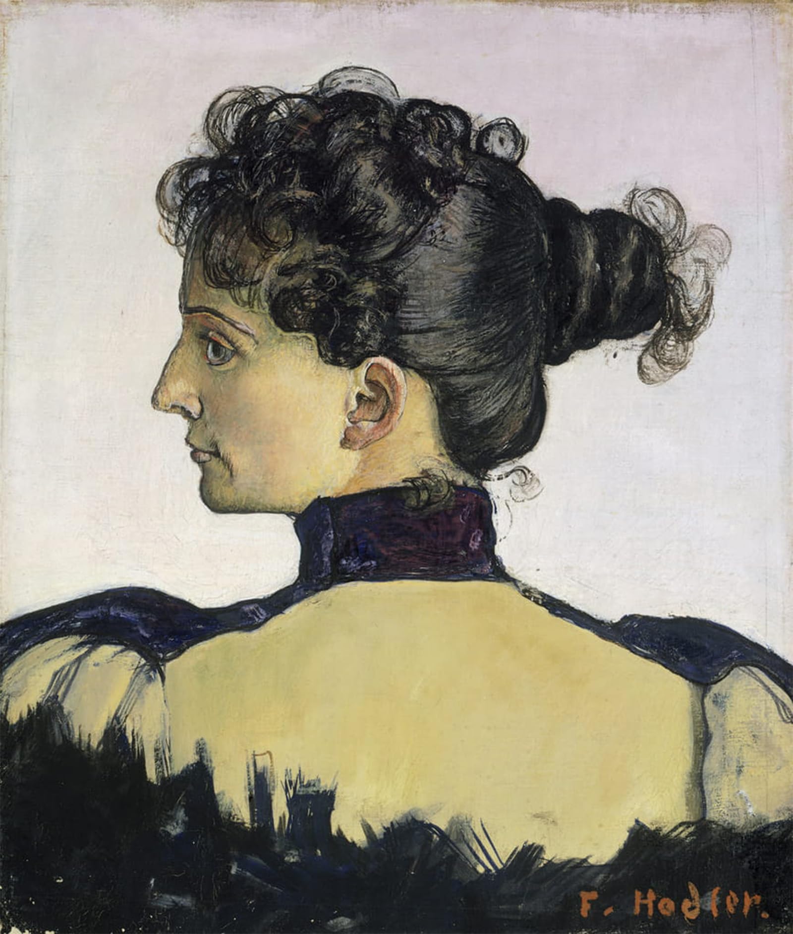 ARTXLXXBN Famous Painting Art Wall Decor Abstract Art Picture Portrait of Berthe Jacques by Ferdinand Hodler Animal Pictures for Home Decor 60x90cm