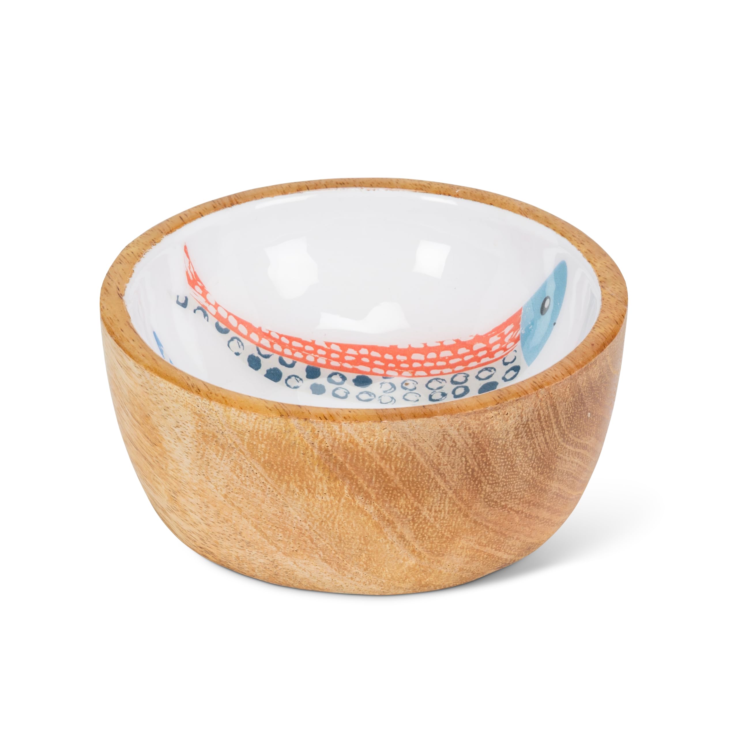 Abbott Collection Home Red/Blue Sardine Row Decorative Bowl