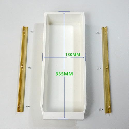 Miniatura 2 de Cajón de plástico montado en la mesa de la máquina de coser industrial con 2 deslizadores y 6 tornillos