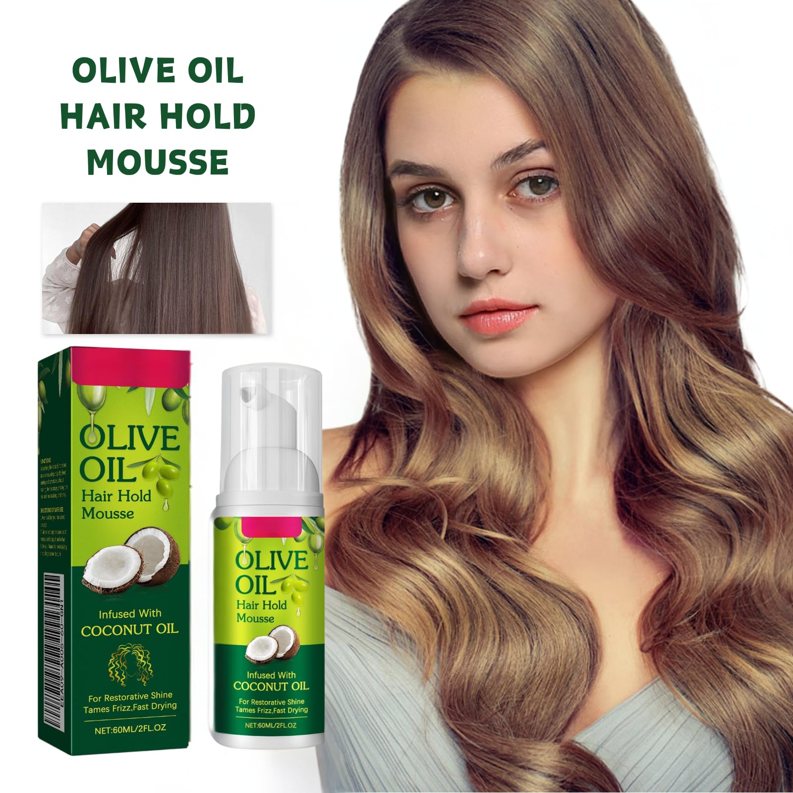2PCS Olive Oil Wrap/Set Mousse - Image 2