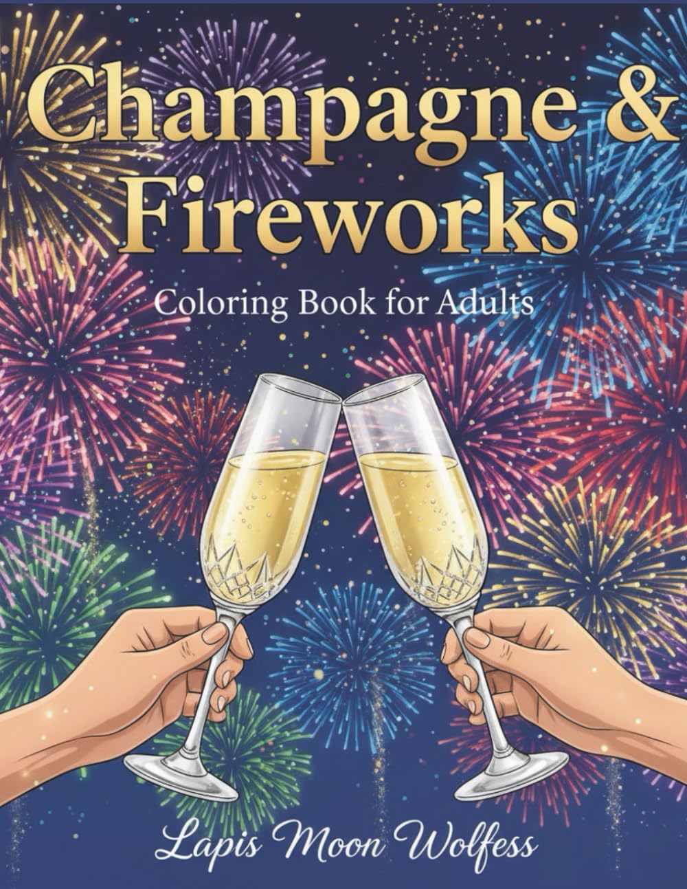 Champagne & Fireworks Coloring Book for Adults: Elegant New Year Celebration to Relax, Unwind and Color: Luxury Adult Coloring Book with Elegant New ... Toasts, Fireworks and Festive Celebrations