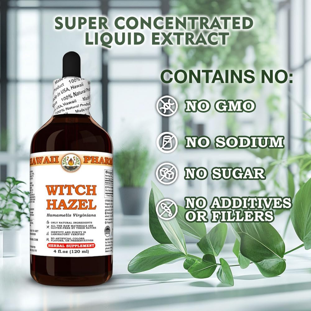 Amazon.com: Hawaii Pharm Witch Hazel (Hamamelis Virginiana) Dry