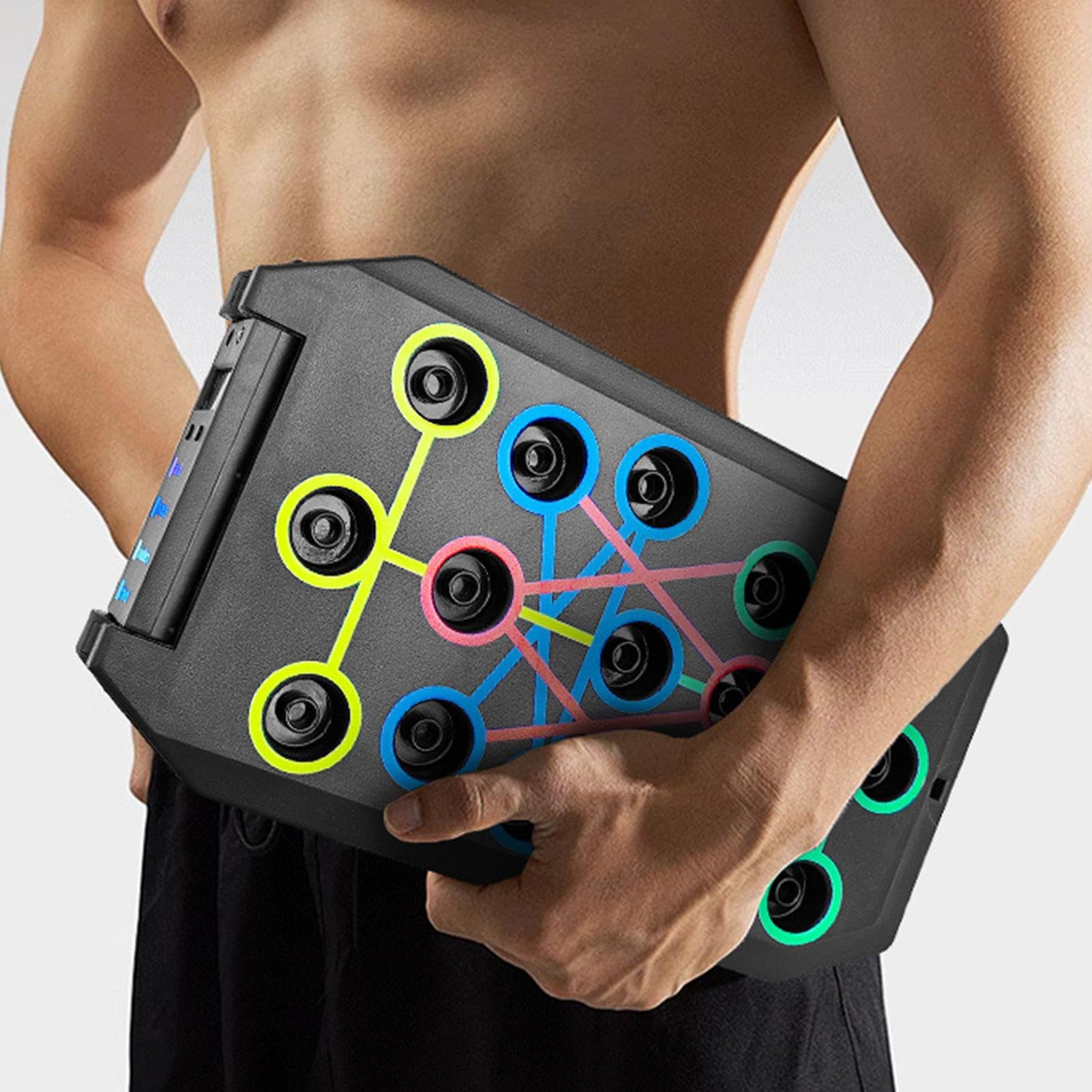 Planche à Pompes 24-en-1 Pliable – Appareil De Musculation Pour Pectoraux, Dos Et Triceps, Capacité 300 Kg, Légère Et Compacte