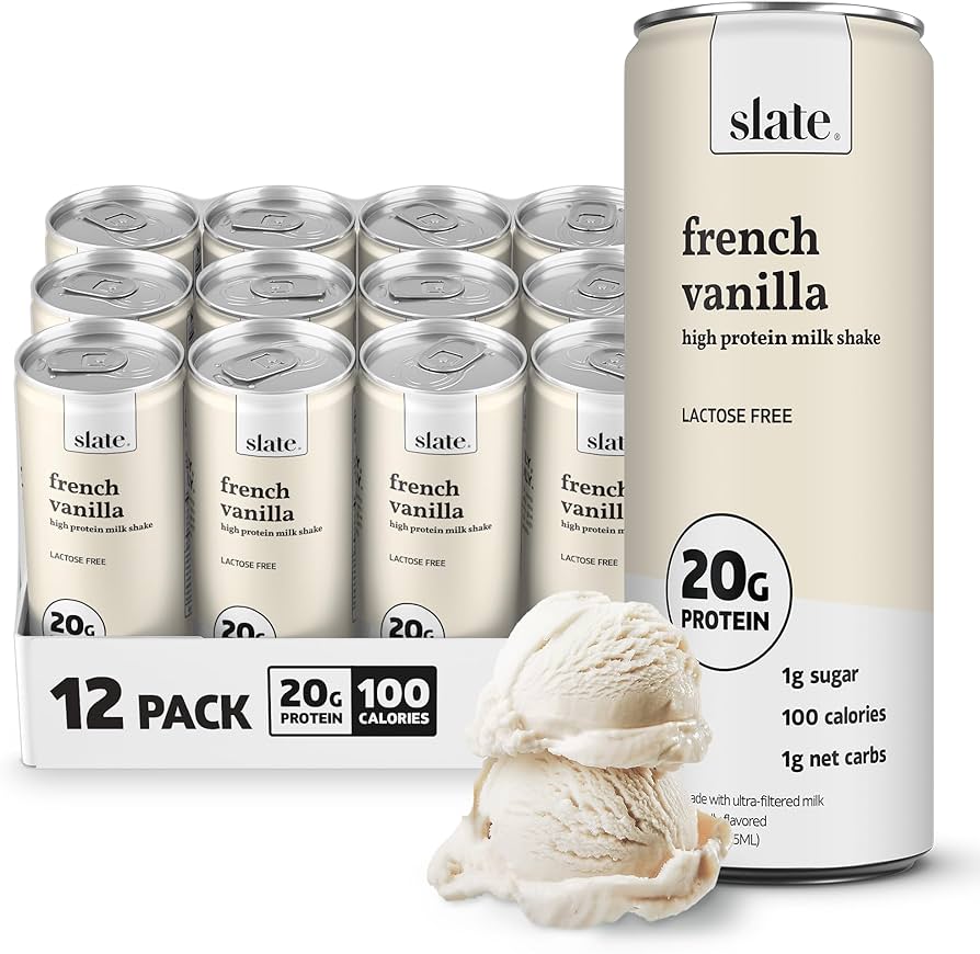 Amazon.com : Slate Milk - High Protein Milk Shake - French Vanilla