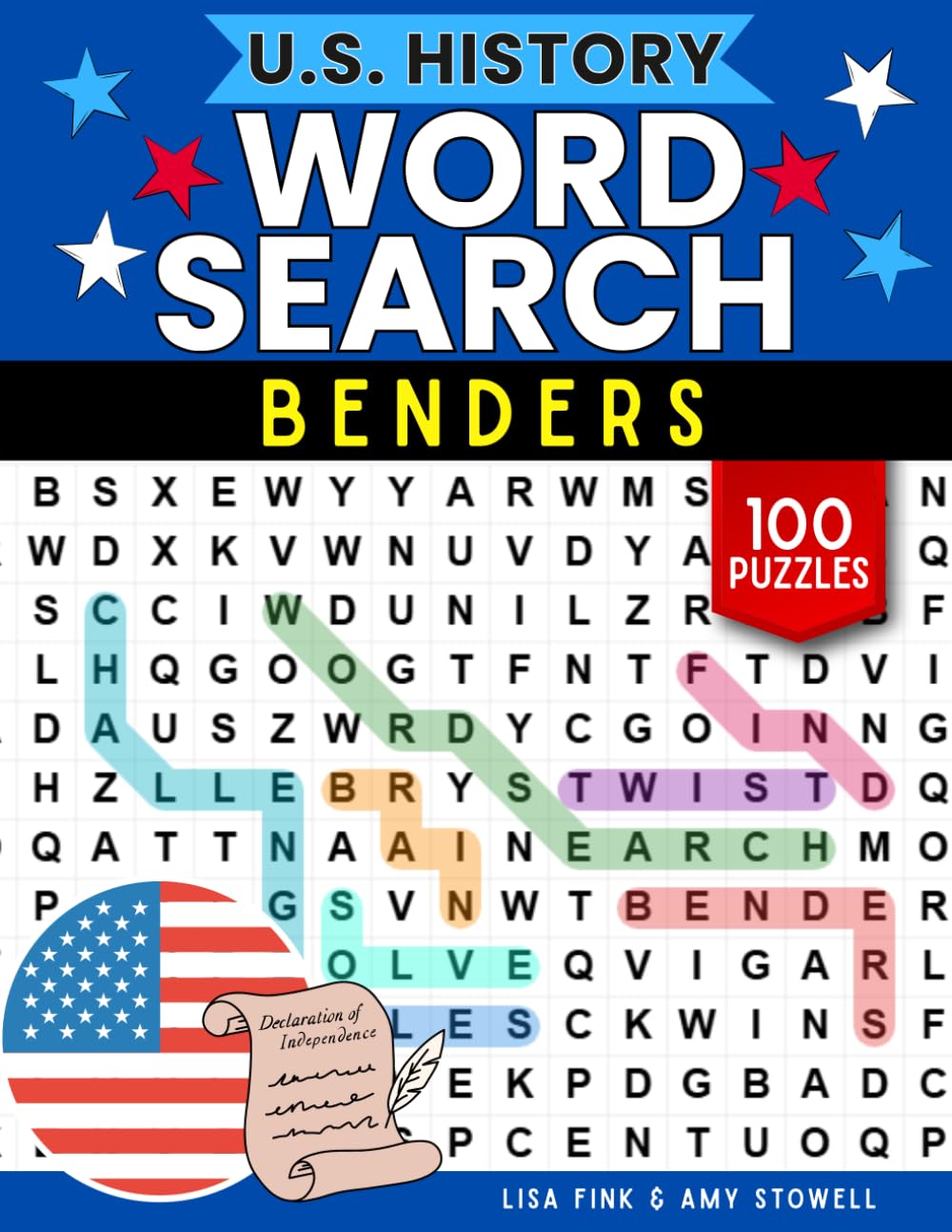 American History Word Benders Word Search Puzzles, 100 Word Find Games, Word Seek Puzzle Book With Words That Twist, Bend & Turn: U.S. History Fun For ... 8-100 (Word Search Word Benders Puzzle Book)