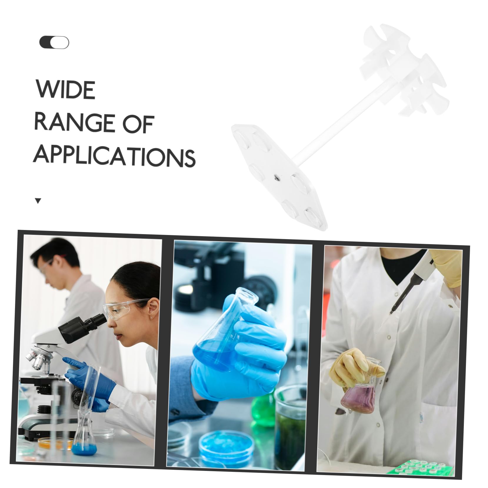 Ciieeo Supporto Per Pipette Da Laboratorio in Acrilico Postazione Di Lavoro Portatile Robusto Porta Pipette Base Rotonda e Fessure Per Ampia Capacità Di Stoccaggio