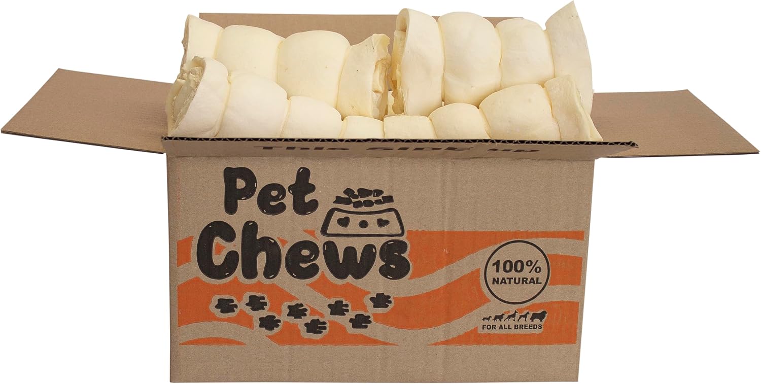 Beef Cheek Rolls 5-6" Mega Thick (12ct) - Odor Free Dog Chews - NO Rawhide & NO Dyes - Long Lasting Joint Support Retriever Rolls for Medium & Large Dogs - Fully Digestible -100% Beef.