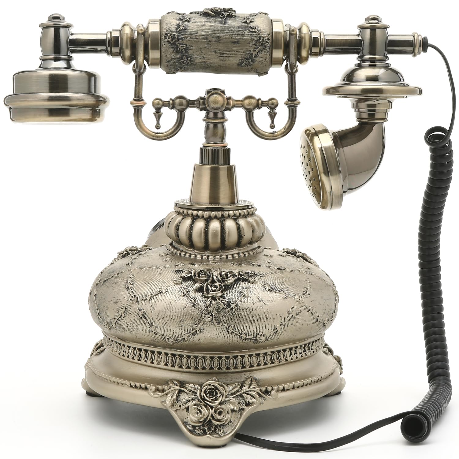 Amazon | EnergyPower 高級アンティーク調 ダイヤル式電話器 アナログ