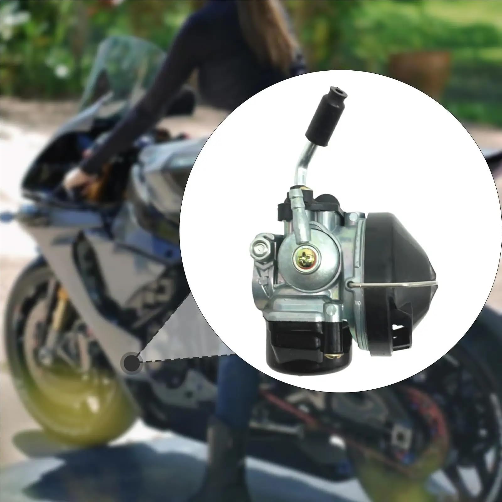 Części zamienne do gaźnika Wytrzymałe, lekkie, łatwe w montażu, metalowe, zamienne do motocykli o pojemności 80 cm3 i 49 cm3 Gaźniki motocyklowe Gaźnik motocyklowy