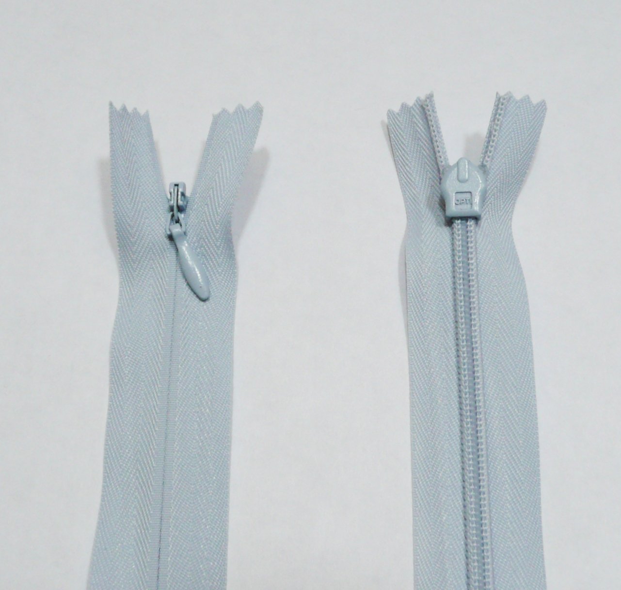 Opti Pale Pastel Baby Blue 22" / 56Cms Baby Blue Concealed Invisible Zip (Equivalent To Ykk)