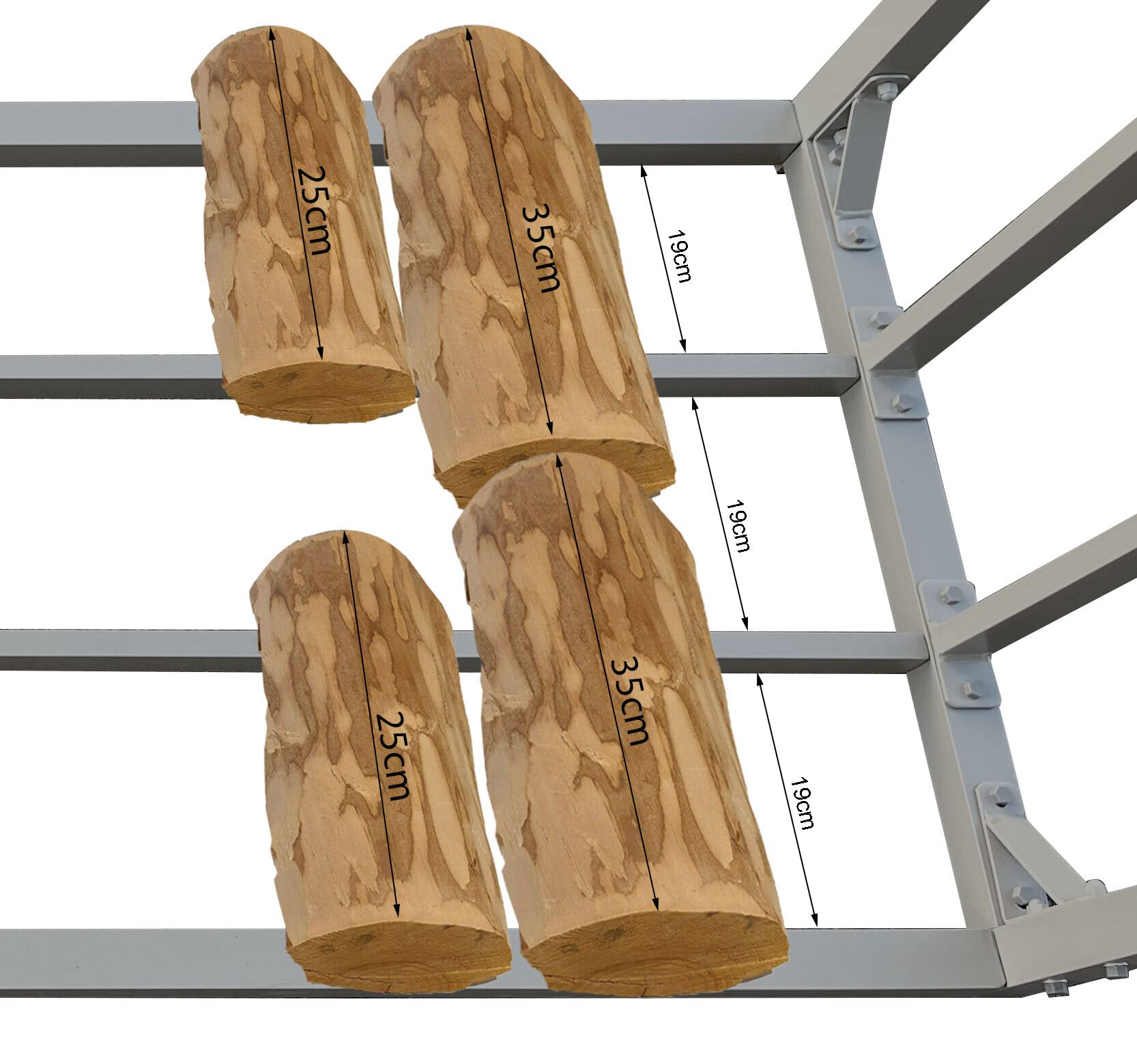 Cortinas De Protección Para Leñera QUICK STAR - Pared Delantera Y Trasera, PVC Negro, 145x70x145 Cm