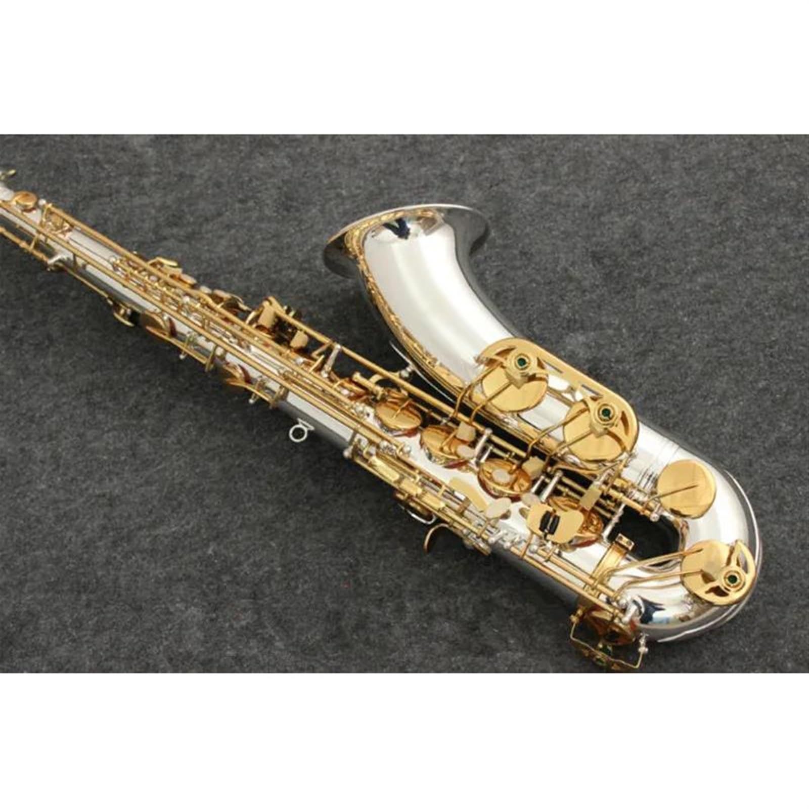 Saksofon Instrumenty Muzyczne Saksofon Tenorowy Bb Tone Niklowana Posrebrzana Rurka Złoty Klucz Saksofon Z Etui Ustnik
