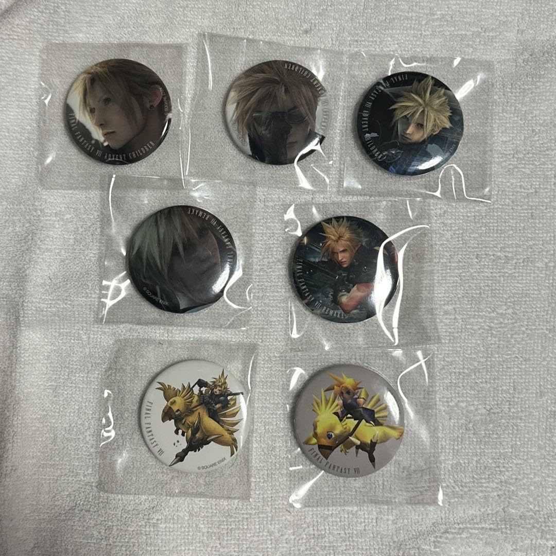 ファイナルファンタジーVII 缶バッジ　FF7ピンバッジコレクション クラウド グッズ-バッチ】ファイナルファンタジーVII カンバッジ