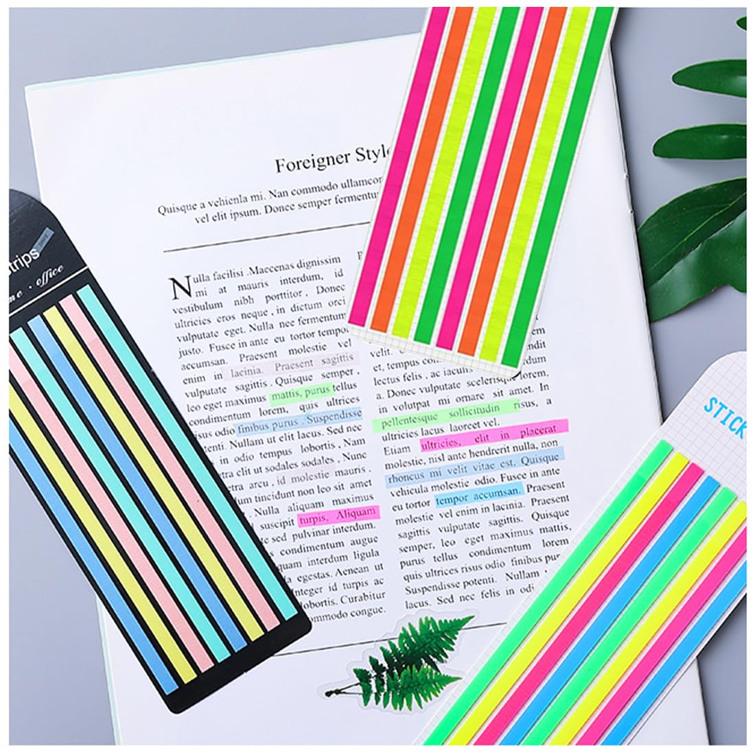 QGGTQG 480 Marcadores De Páginas Adhesivas Translúcidos – Organiza Libros Y Documentos Con Estilo | Notas Adhesivas De Colores