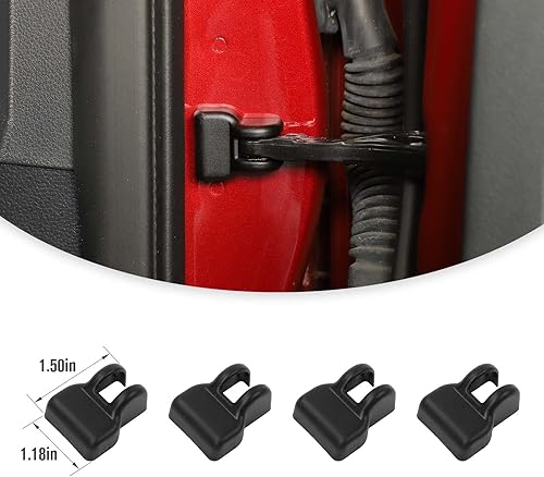 Miniatura 3 de Jimen Compatible con Ford F150/Ford Bronco Sport 2021-2023, 4 piezas de cubiertas protectoras de brazo de control de puerta de automóvil